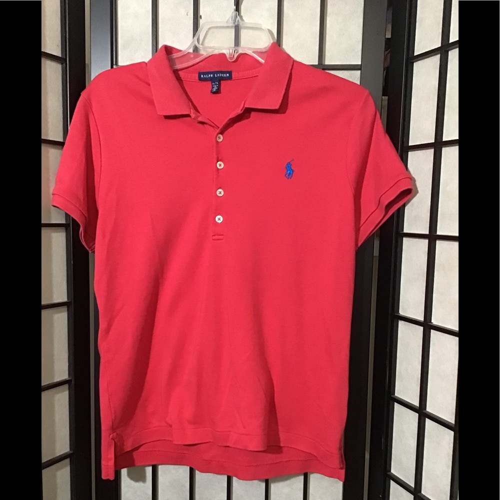 Ralph Lauren Julie Hot Pink Polo Shirt Youth Girl (XL/TG)